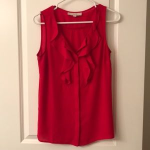 Loft red blouse